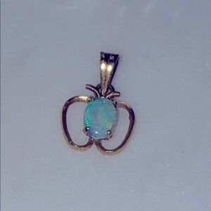 Elegant Gold Opal Pendant